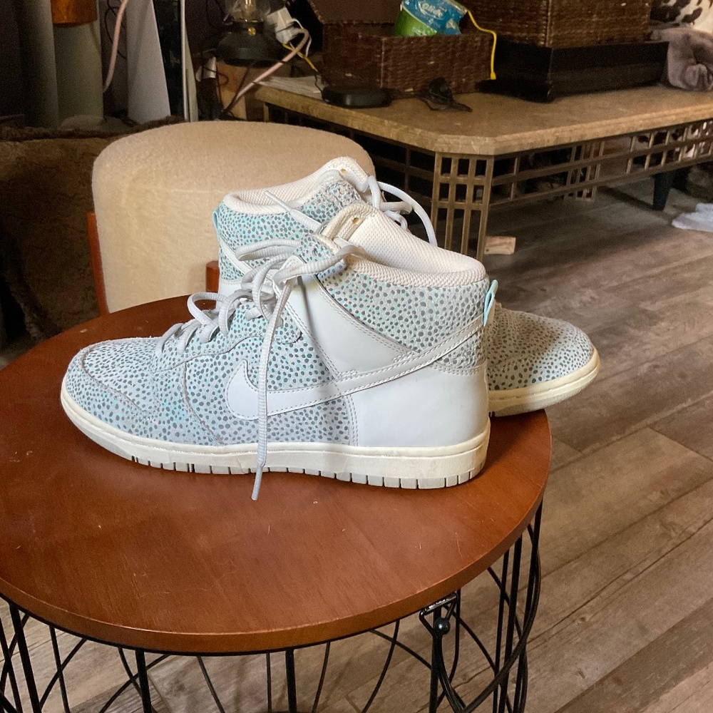 Nike Dunk High top safari print womens